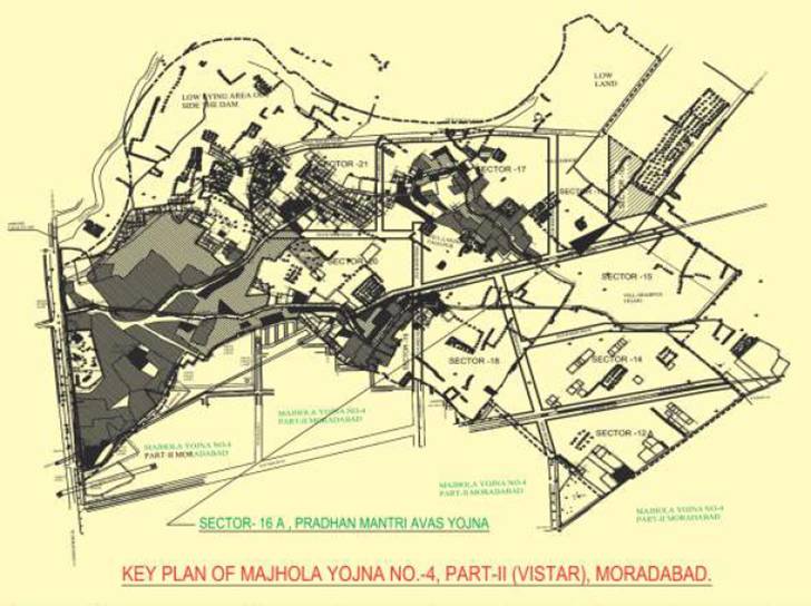 UPAVP Moradabad Majhola Yojana Key Plan